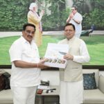 मुख्यमंत्री ने की केन्द्रीय जल शक्ति मंत्री सी.आर. पाटिल से भेंट