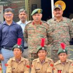 ब्रिगेडियर विकास ढींगरा का सीआईएमएस कॉलेज दौरा – एनसीसी कैडेट्स व पाइप बैंड की जमकर सराहना की