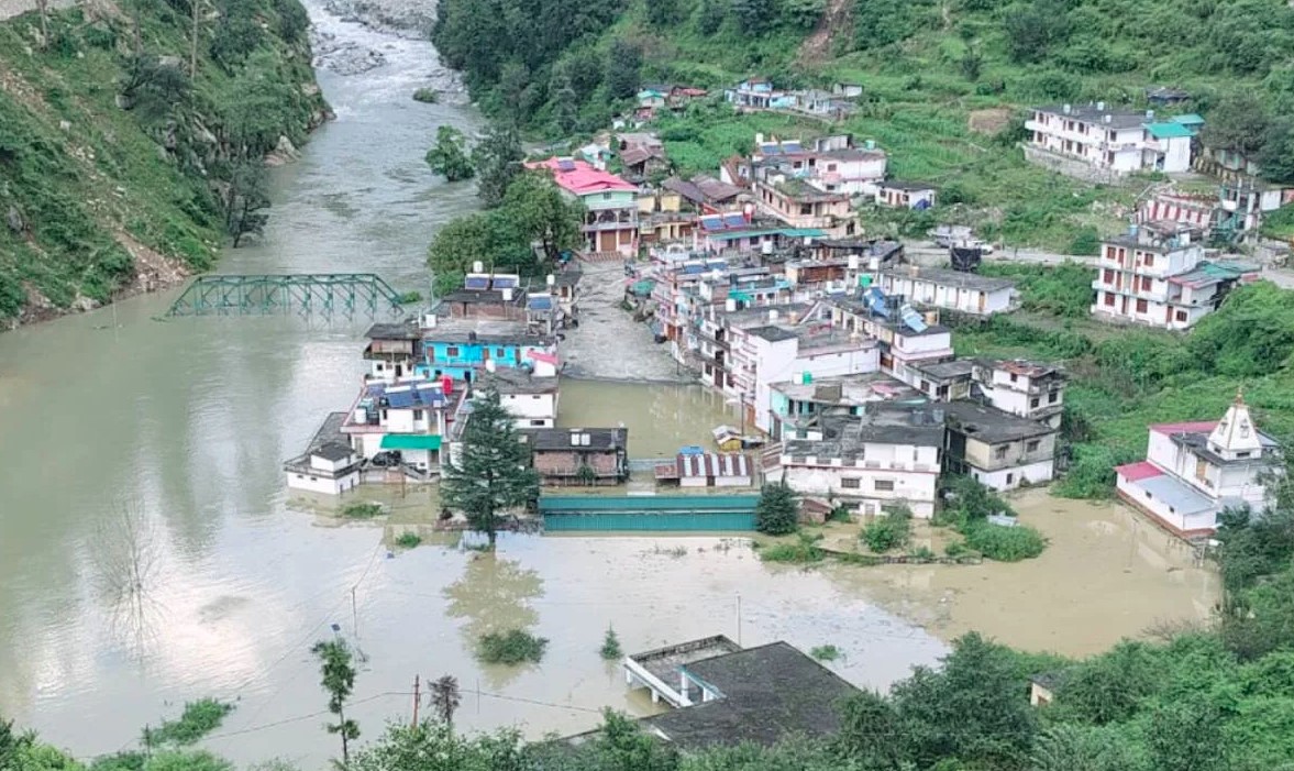तेलगाड़: हर्षिल के पास भूस्खलन से बनीं दो झीलें, सेना के ड्रोन से हुआ खुलासा