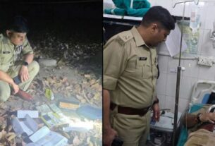 लूट के बाद पुलिस और बदमाशों के बीच हुई मुठभेड़, एक आरोपी ढेर, इंस्पेक्टर नरेश राठौड़ घायल