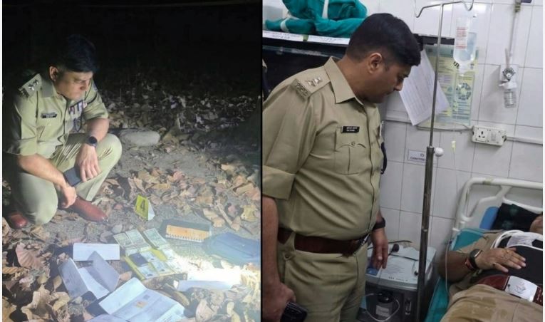 लूट के बाद पुलिस और बदमाशों के बीच हुई मुठभेड़, एक आरोपी ढेर, इंस्पेक्टर नरेश राठौड़ घायल