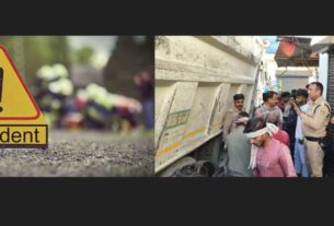 कांवली रोड पर तेज रफ्तार डंपर की चपेट में आने से मजदूर की मौत