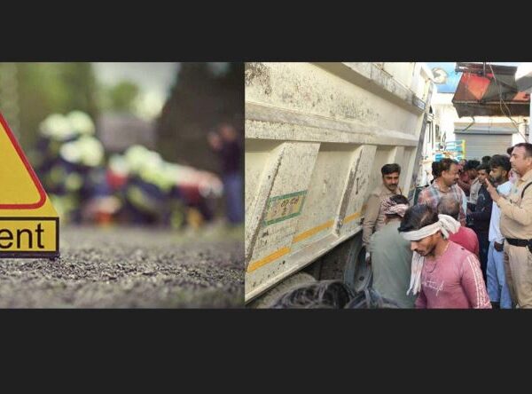 कांवली रोड पर तेज रफ्तार डंपर की चपेट में आने से मजदूर की मौत
